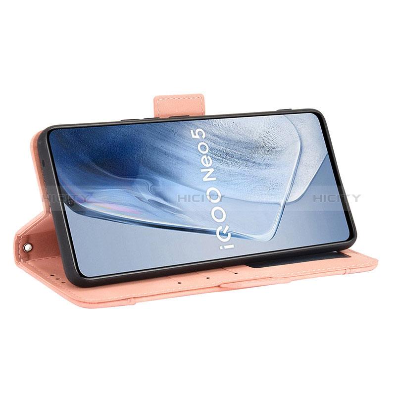 Coque Portefeuille Livre Cuir Etui Clapet BY3 pour Vivo iQOO 7 India 5G Plus