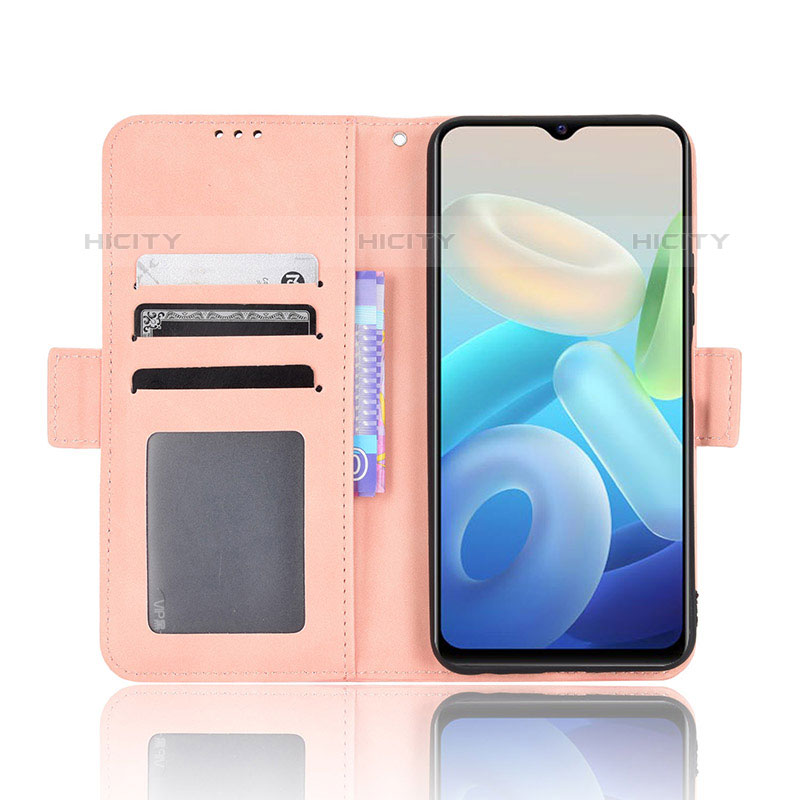 Coque Portefeuille Livre Cuir Etui Clapet BY3 pour Vivo T1 5G India Plus