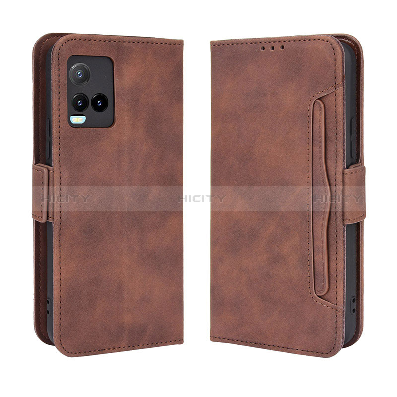 Coque Portefeuille Livre Cuir Etui Clapet BY3 pour Vivo Y21 Plus