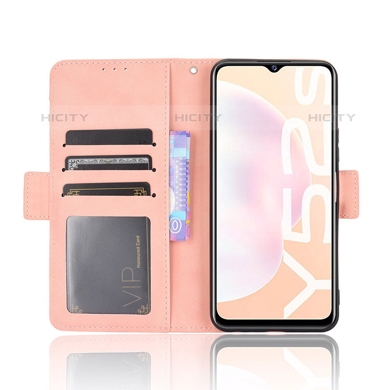 Coque Portefeuille Livre Cuir Etui Clapet BY3 pour Vivo Y52s 5G Plus