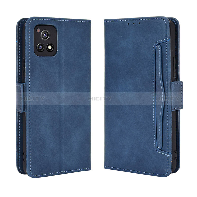 Coque Portefeuille Livre Cuir Etui Clapet BY3 pour Vivo Y52s t1 5G Bleu Plus