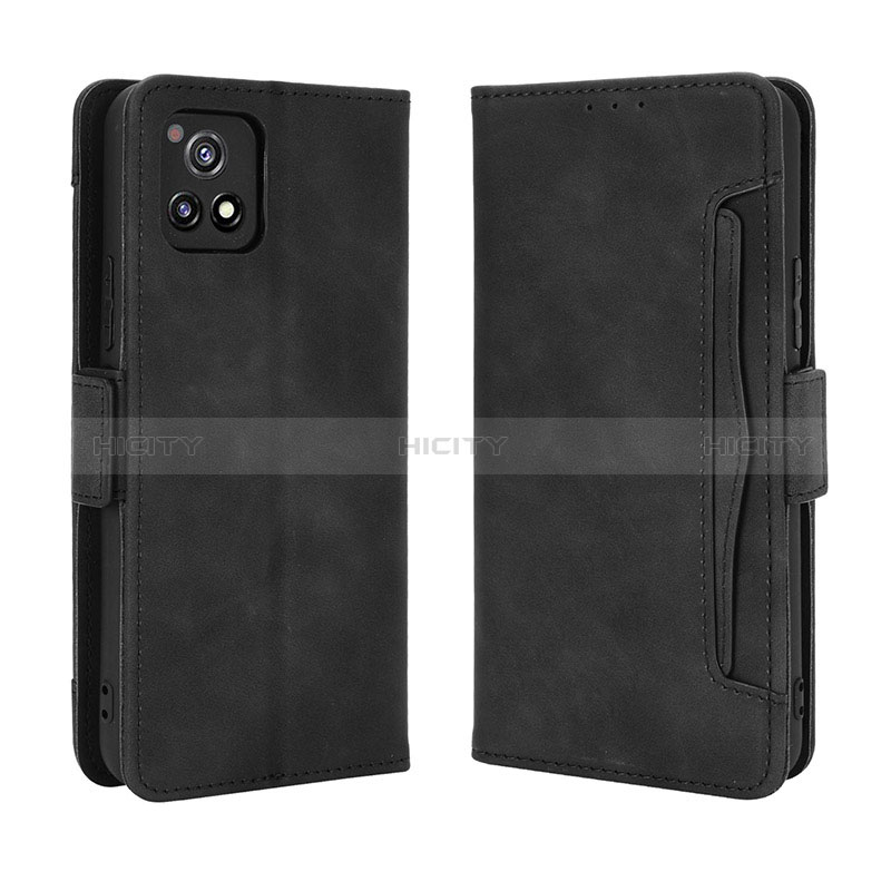 Coque Portefeuille Livre Cuir Etui Clapet BY3 pour Vivo Y52s t1 5G Noir Plus