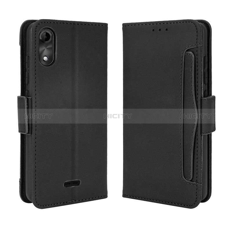 Coque Portefeuille Livre Cuir Etui Clapet BY3 pour Wiko Y51 Noir Plus