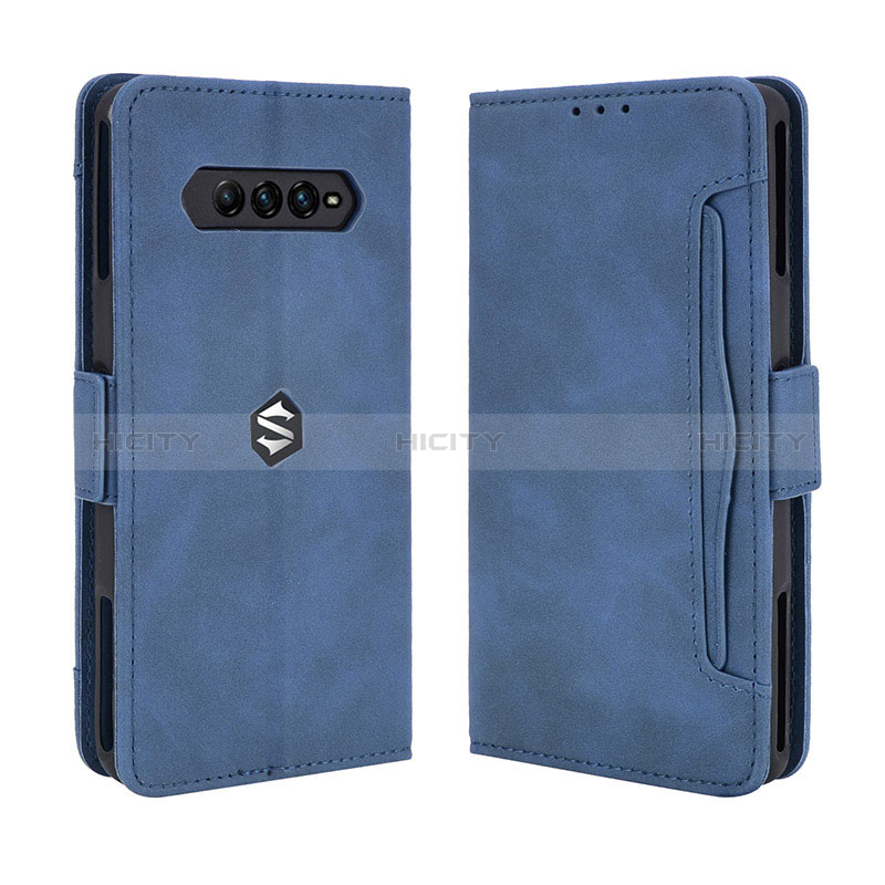 Coque Portefeuille Livre Cuir Etui Clapet BY3 pour Xiaomi Black Shark 4 5G Bleu Plus