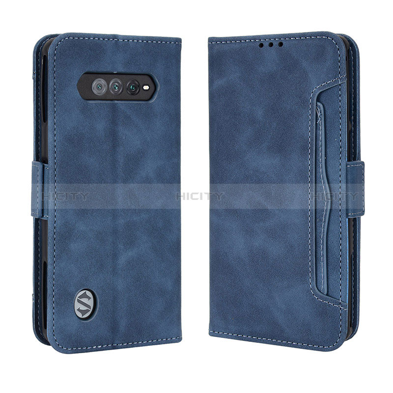 Coque Portefeuille Livre Cuir Etui Clapet BY3 pour Xiaomi Black Shark 4S 5G Bleu Plus