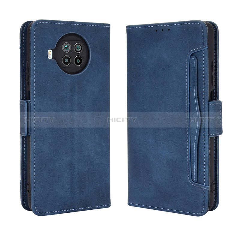 Coque Portefeuille Livre Cuir Etui Clapet BY3 pour Xiaomi Mi 10i 5G Bleu Plus