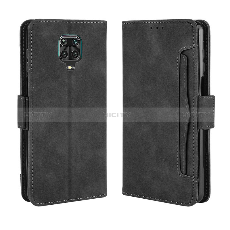 Coque Portefeuille Livre Cuir Etui Clapet BY3 pour Xiaomi Poco M2 Pro Noir Plus