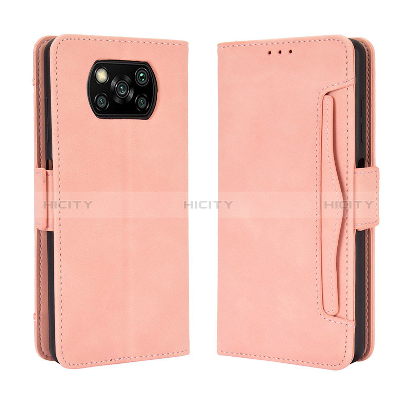 Coque Portefeuille Livre Cuir Etui Clapet BY3 pour Xiaomi Poco X3 NFC Plus