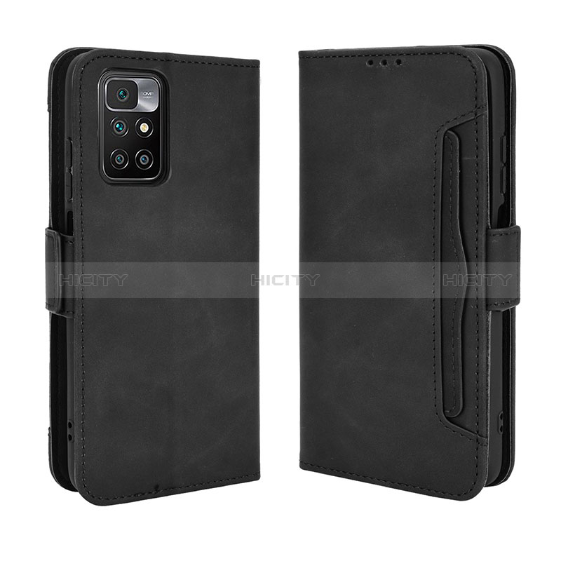 Coque Portefeuille Livre Cuir Etui Clapet BY3 pour Xiaomi Redmi 10 (2022) Noir Plus