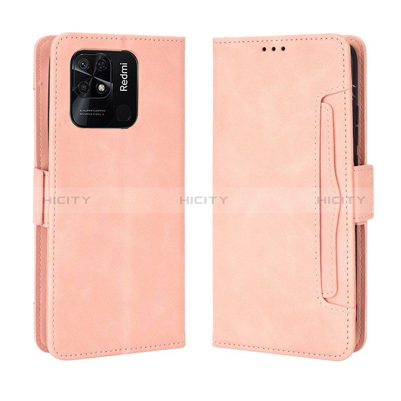 Coque Portefeuille Livre Cuir Etui Clapet BY3 pour Xiaomi Redmi 10 India Plus