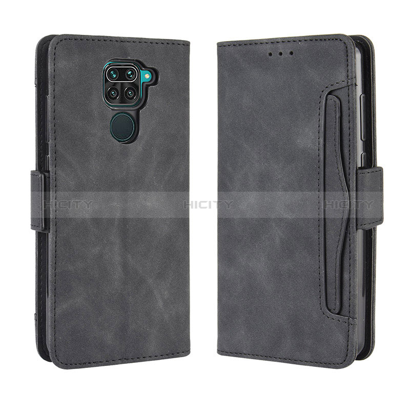 Coque Portefeuille Livre Cuir Etui Clapet BY3 pour Xiaomi Redmi 10X 4G Noir Plus