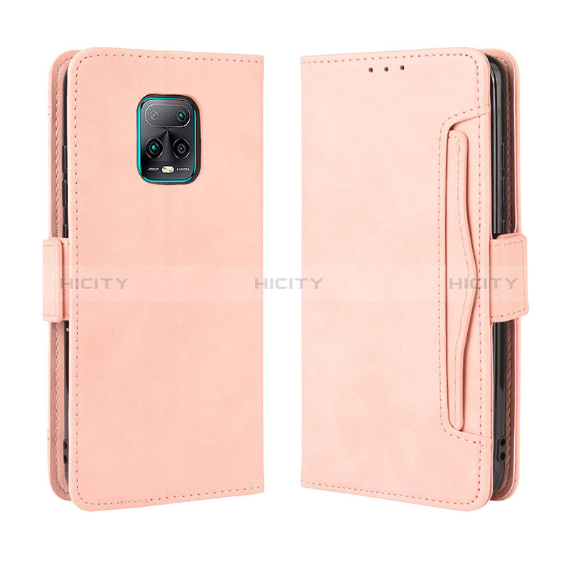 Coque Portefeuille Livre Cuir Etui Clapet BY3 pour Xiaomi Redmi 10X 5G Rose Plus