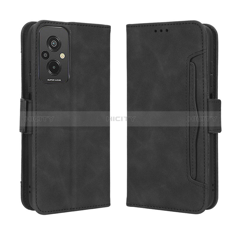 Coque Portefeuille Livre Cuir Etui Clapet BY3 pour Xiaomi Redmi 11 Prime 4G Noir Plus