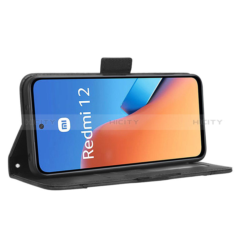 Coque Portefeuille Livre Cuir Etui Clapet BY3 pour Xiaomi Redmi 12 4G Plus