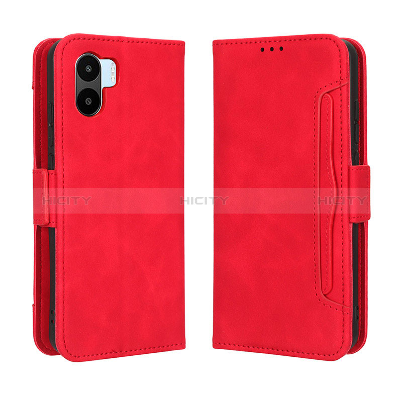 Coque Portefeuille Livre Cuir Etui Clapet BY3 pour Xiaomi Redmi A2 Plus Rouge Plus