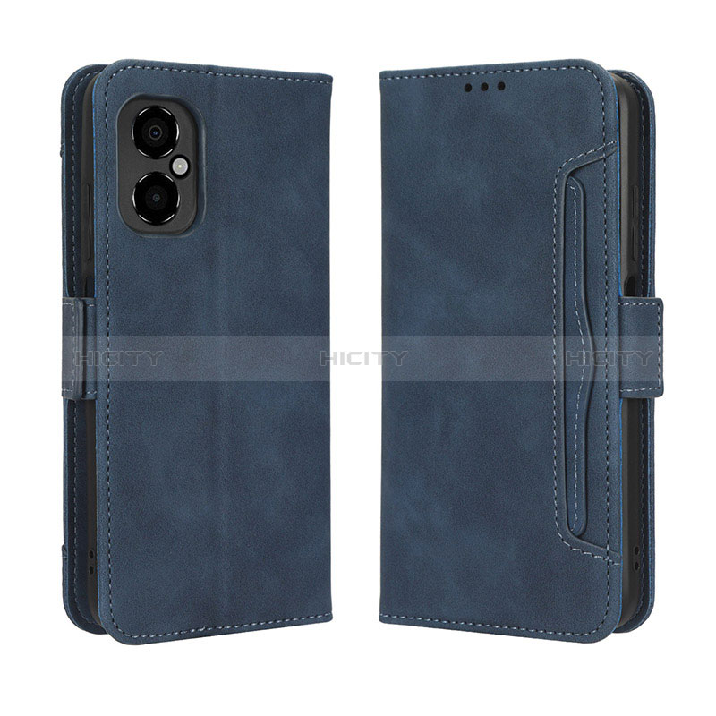 Coque Portefeuille Livre Cuir Etui Clapet BY3 pour Xiaomi Redmi Note 12R Pro 5G Bleu Plus