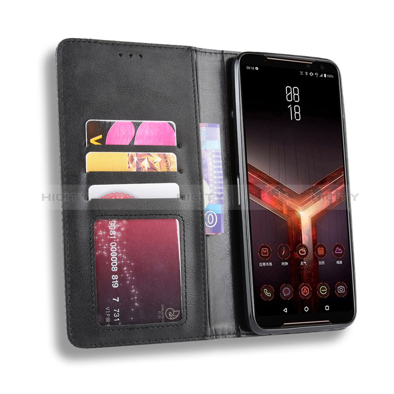 Coque Portefeuille Livre Cuir Etui Clapet BY4 pour Asus ROG Phone II ZS660KL Plus