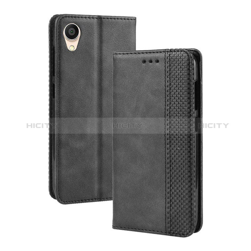 Coque Portefeuille Livre Cuir Etui Clapet BY4 pour Asus ZenFone Live L2 ZA550KL Noir Plus