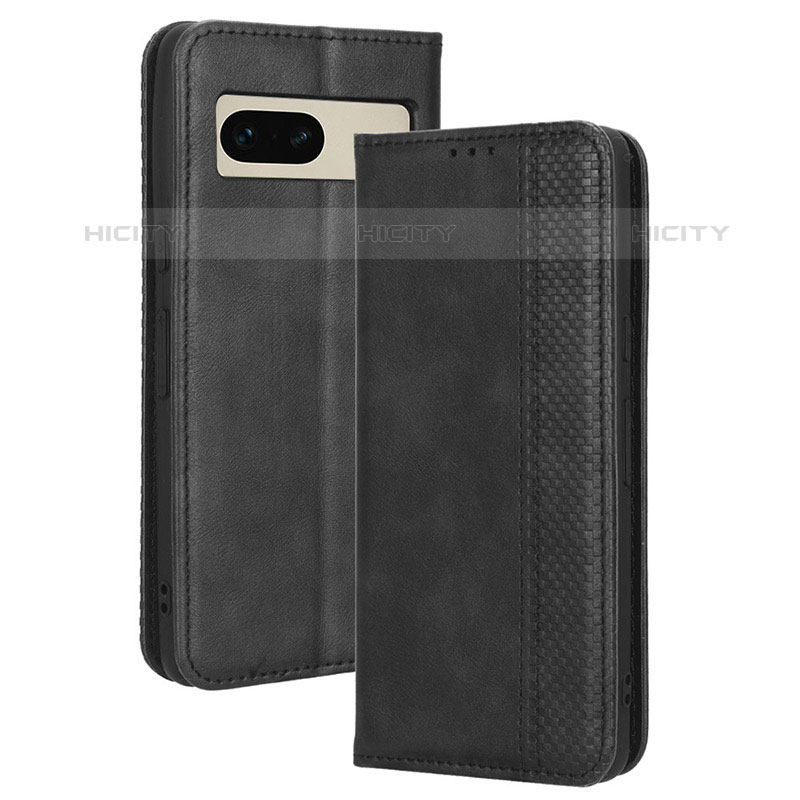 Coque Portefeuille Livre Cuir Etui Clapet BY4 pour Google Pixel 7 5G Noir Plus