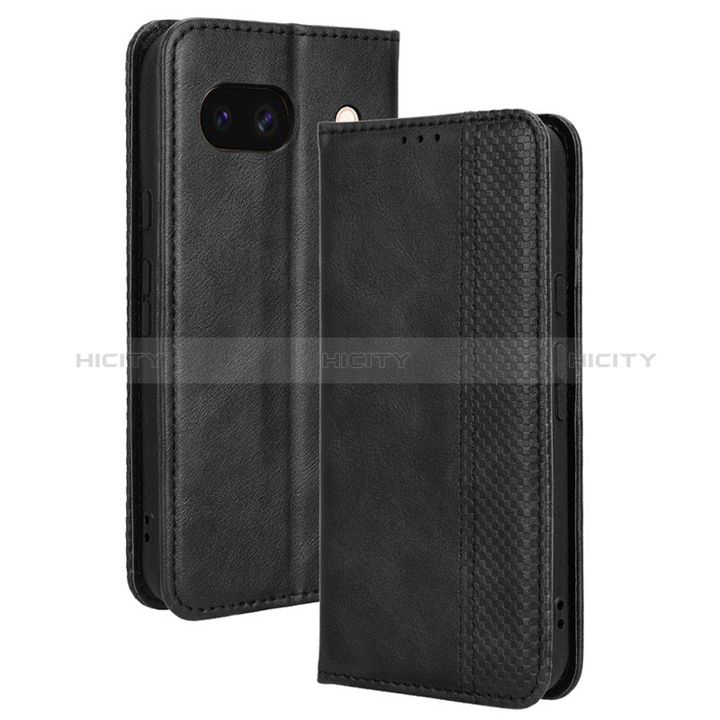 Coque Portefeuille Livre Cuir Etui Clapet BY4 pour Google Pixel 8a 5G Noir Plus