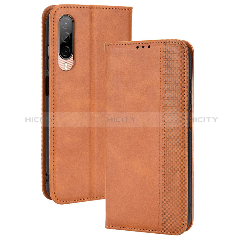 Coque Portefeuille Livre Cuir Etui Clapet BY4 pour HTC Desire 22 Pro 5G Marron Plus