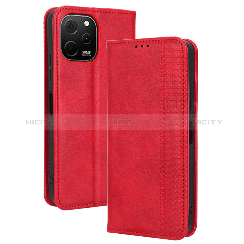 Coque Portefeuille Livre Cuir Etui Clapet BY4 pour Huawei Enjoy 50z Plus