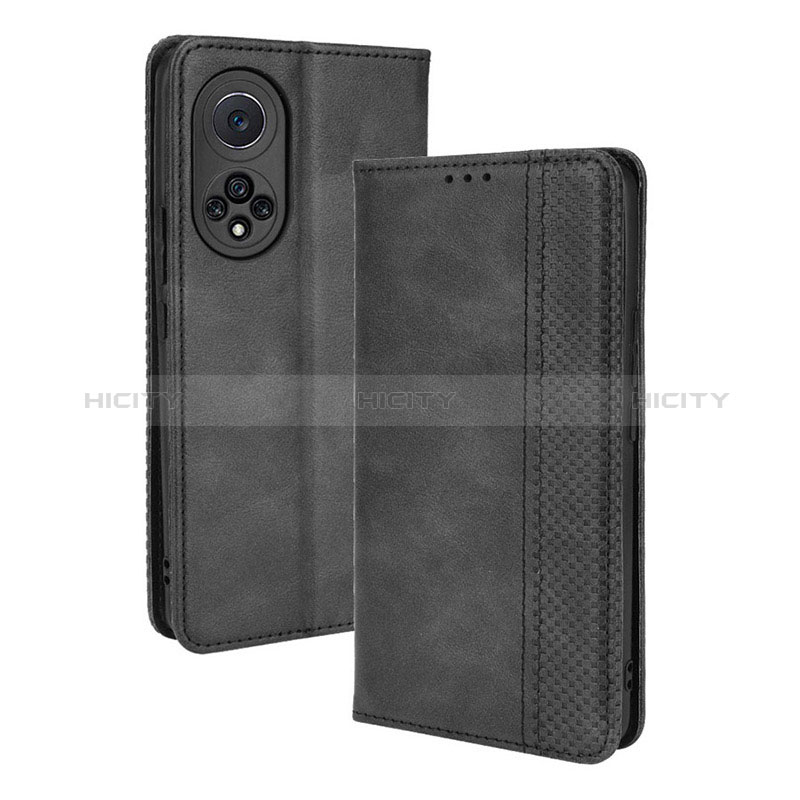 Coque Portefeuille Livre Cuir Etui Clapet BY4 pour Huawei Honor 50 Pro 5G Noir Plus