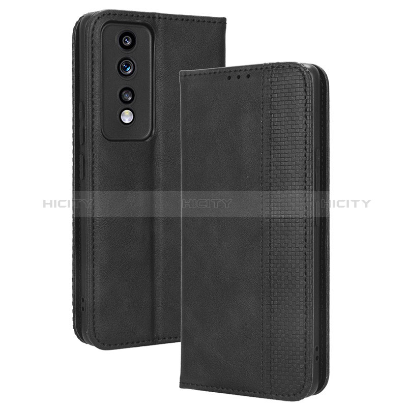 Coque Portefeuille Livre Cuir Etui Clapet BY4 pour Huawei Honor 80 GT 5G Noir Plus