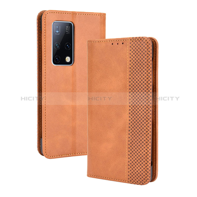 Coque Portefeuille Livre Cuir Etui Clapet BY4 pour Huawei Mate X2 Plus