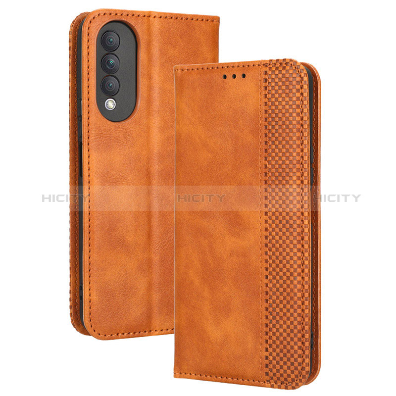 Coque Portefeuille Livre Cuir Etui Clapet BY4 pour Huawei Nova 10z Marron Plus