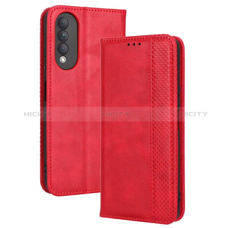 Coque Portefeuille Livre Cuir Etui Clapet BY4 pour Huawei Nova 10z Rouge Plus