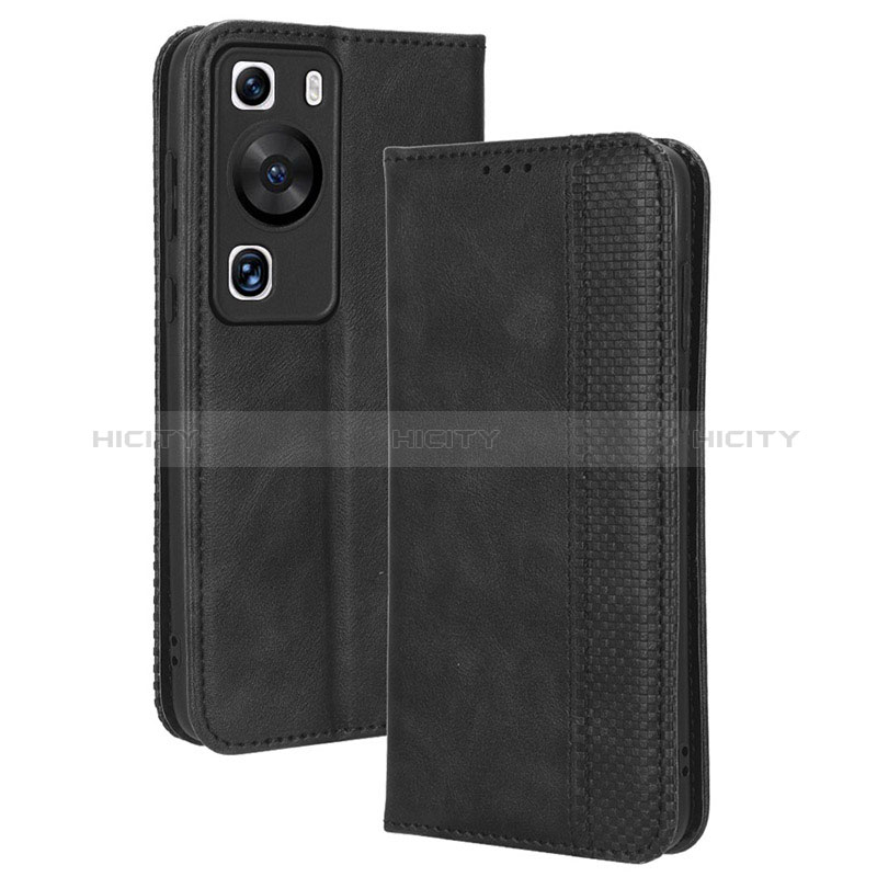 Coque Portefeuille Livre Cuir Etui Clapet BY4 pour Huawei P60 Plus