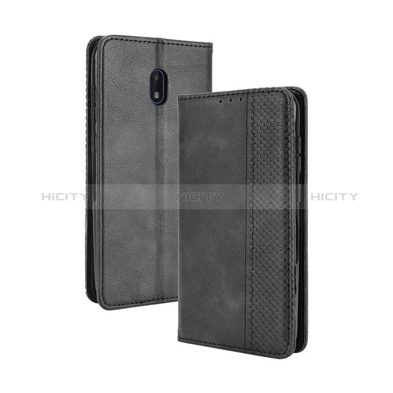 Coque Portefeuille Livre Cuir Etui Clapet BY4 pour Nokia C01 Plus Noir Plus