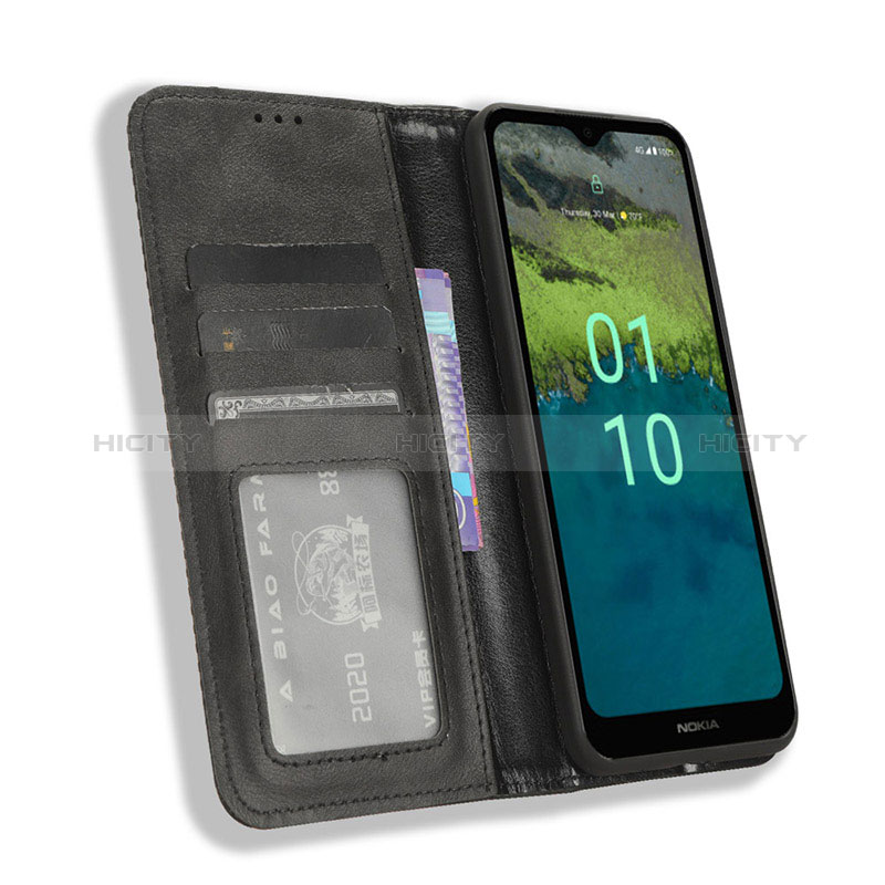 Coque Portefeuille Livre Cuir Etui Clapet BY4 pour Nokia C110 Plus