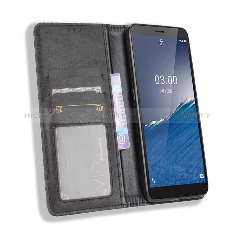 Coque Portefeuille Livre Cuir Etui Clapet BY4 pour Nokia C3 Plus