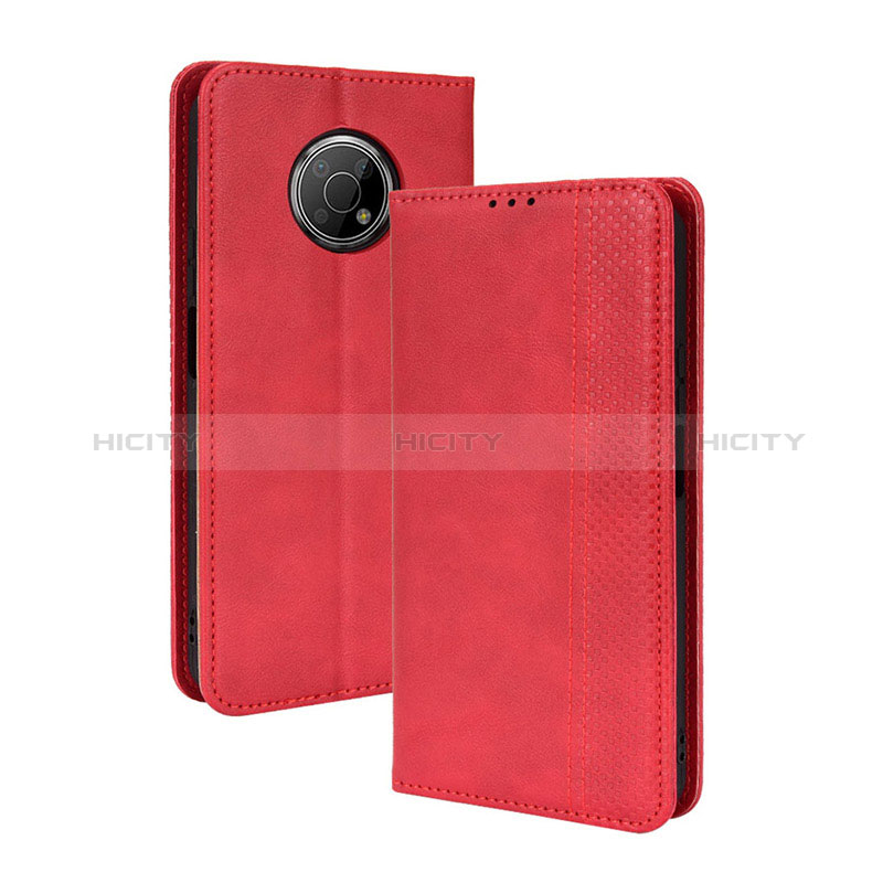 Coque Portefeuille Livre Cuir Etui Clapet BY4 pour Nokia G300 5G Rouge Plus