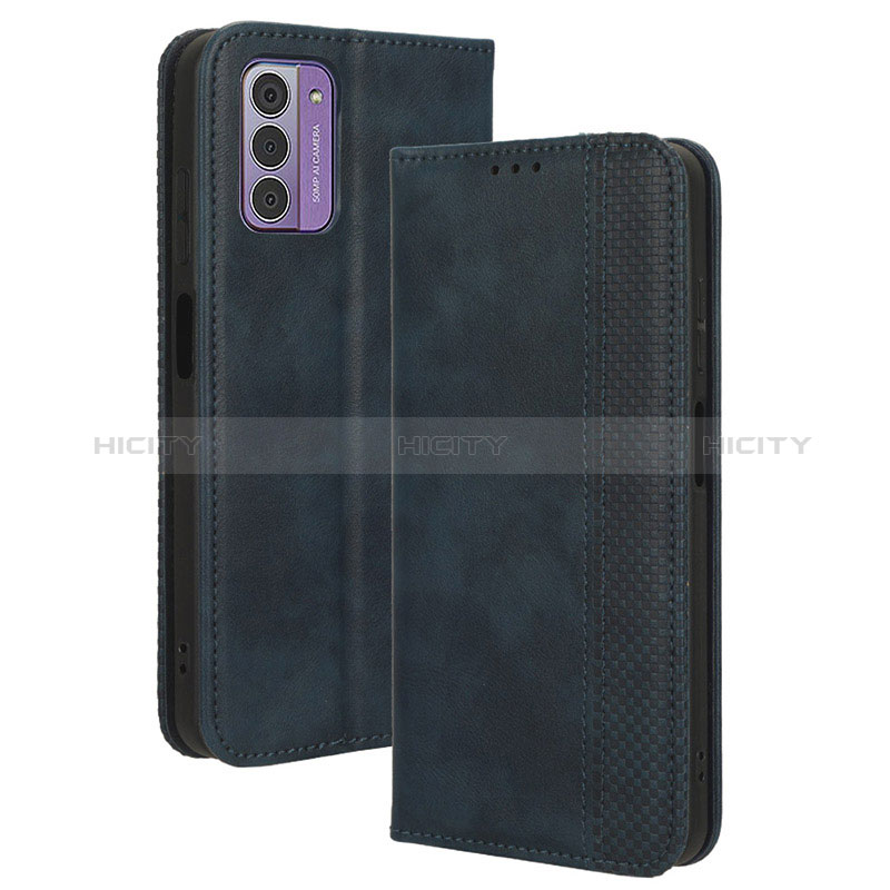 Coque Portefeuille Livre Cuir Etui Clapet BY4 pour Nokia G310 5G Bleu Plus