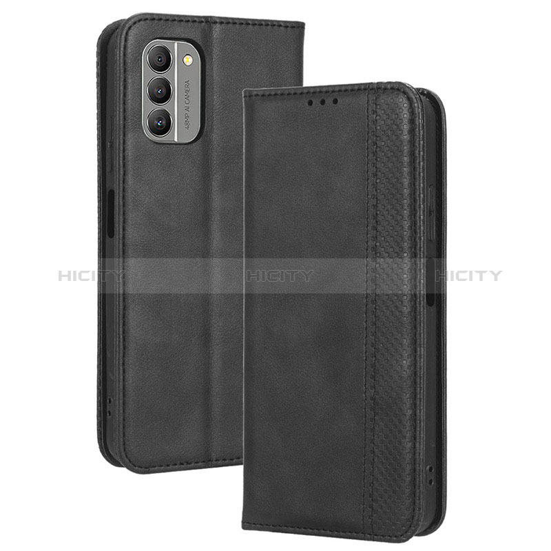 Coque Portefeuille Livre Cuir Etui Clapet BY4 pour Nokia G400 5G Noir Plus