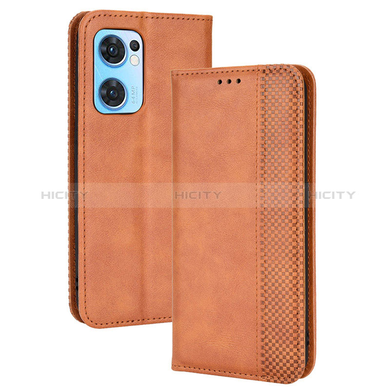 Coque Portefeuille Livre Cuir Etui Clapet BY4 pour OnePlus Nord CE 2 5G Marron Plus