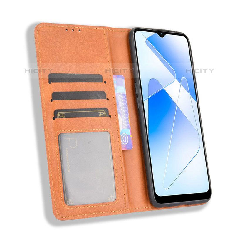 Coque Portefeuille Livre Cuir Etui Clapet BY4 pour Oppo A55 5G Plus