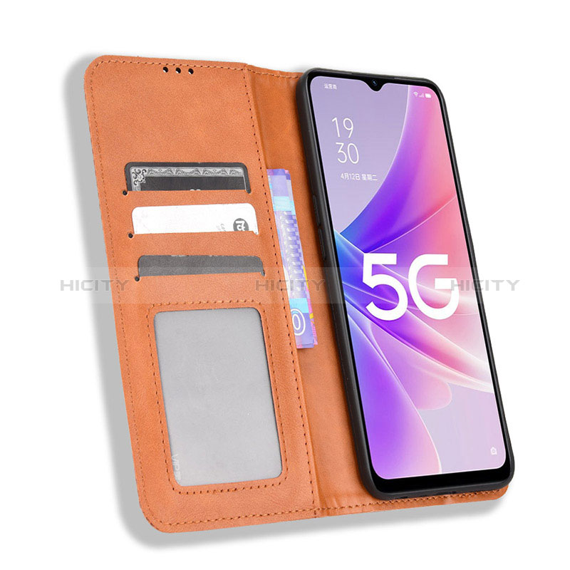 Coque Portefeuille Livre Cuir Etui Clapet BY4 pour Oppo A56S 5G Plus