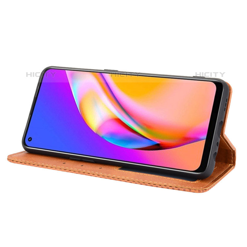 Coque Portefeuille Livre Cuir Etui Clapet BY4 pour Oppo F19 Pro Plus