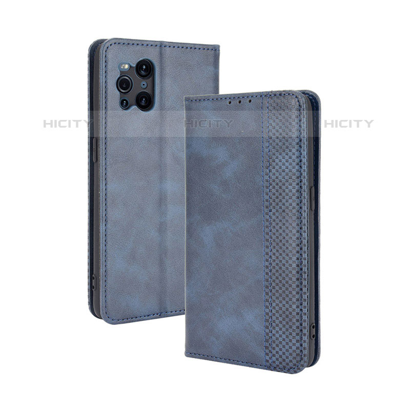 Coque Portefeuille Livre Cuir Etui Clapet BY4 pour Oppo Find X3 Pro 5G Plus