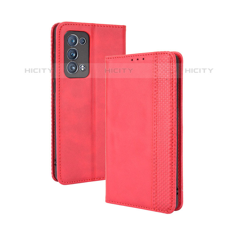 Coque Portefeuille Livre Cuir Etui Clapet BY4 pour Oppo Reno6 Pro 5G Plus