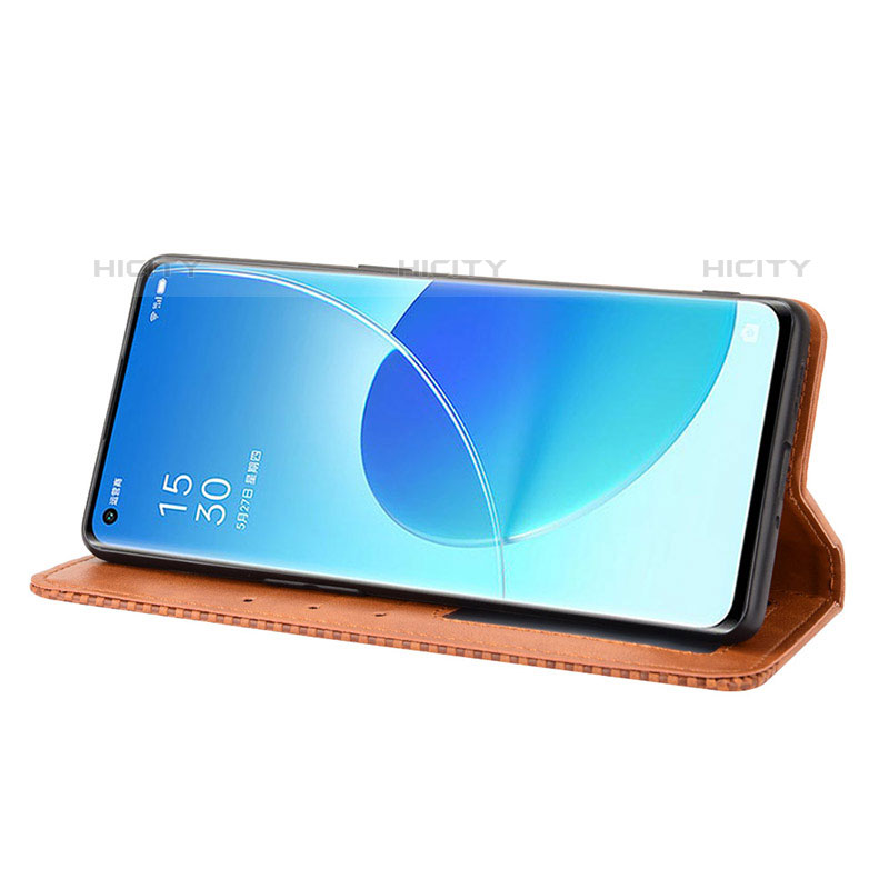 Coque Portefeuille Livre Cuir Etui Clapet BY4 pour Oppo Reno6 Pro 5G Plus