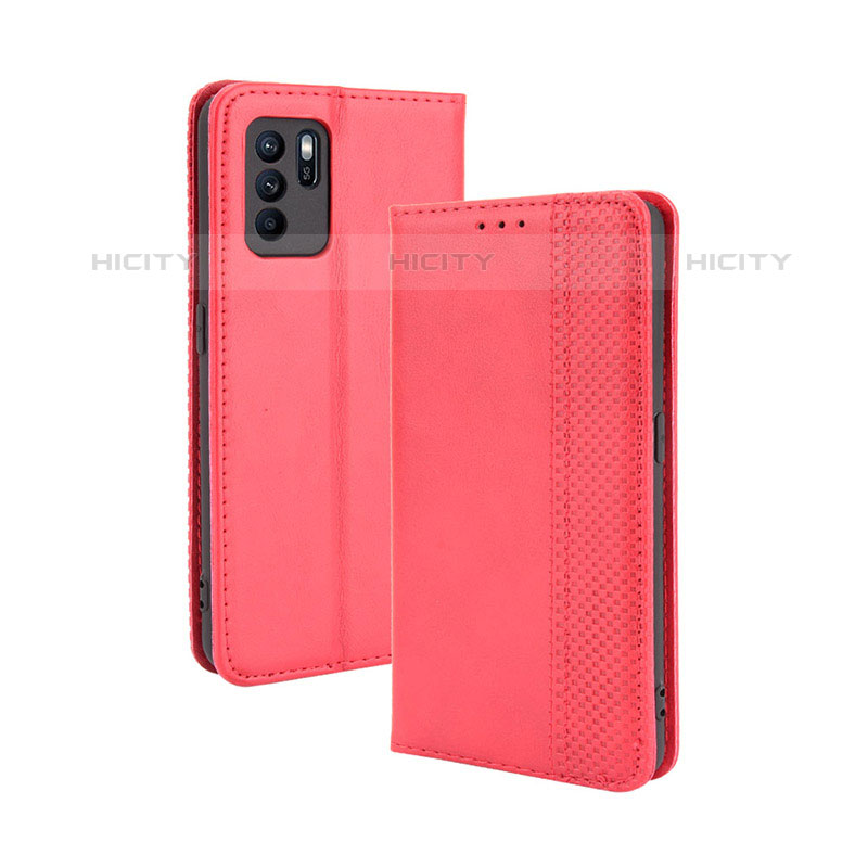 Coque Portefeuille Livre Cuir Etui Clapet BY4 pour Oppo Reno6 Z 5G Plus