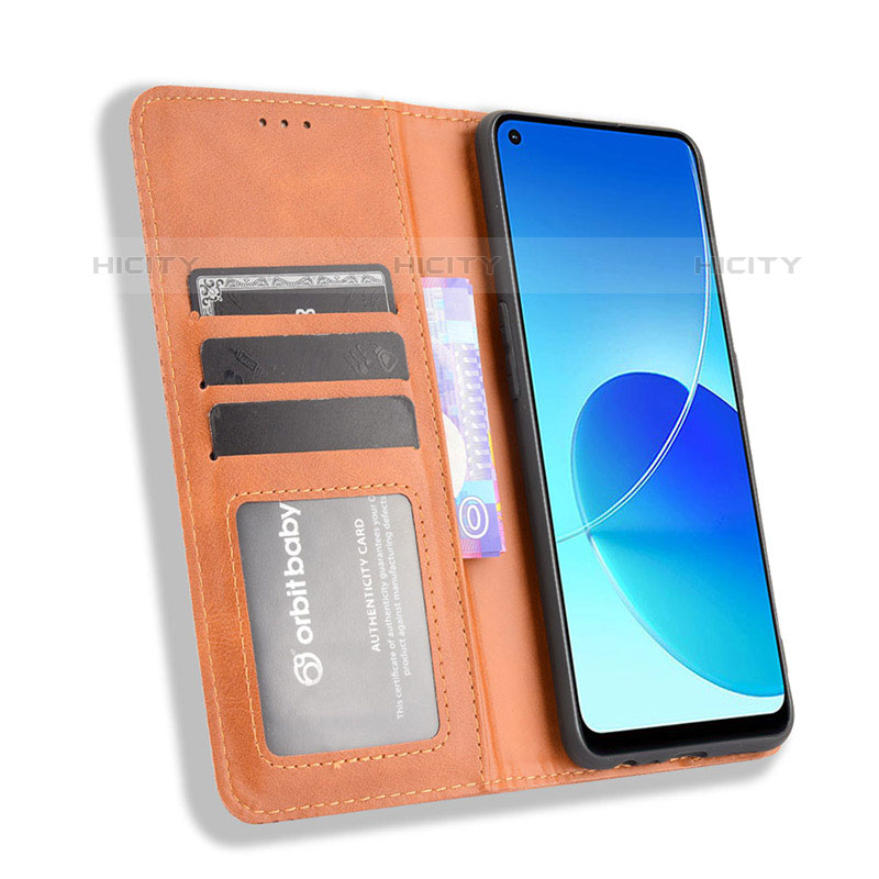 Coque Portefeuille Livre Cuir Etui Clapet BY4 pour Oppo Reno6 Z 5G Plus