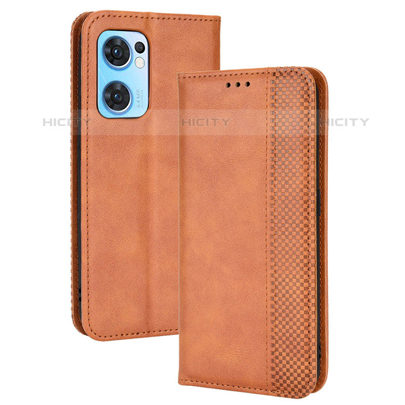 Coque Portefeuille Livre Cuir Etui Clapet BY4 pour Oppo Reno7 5G Plus