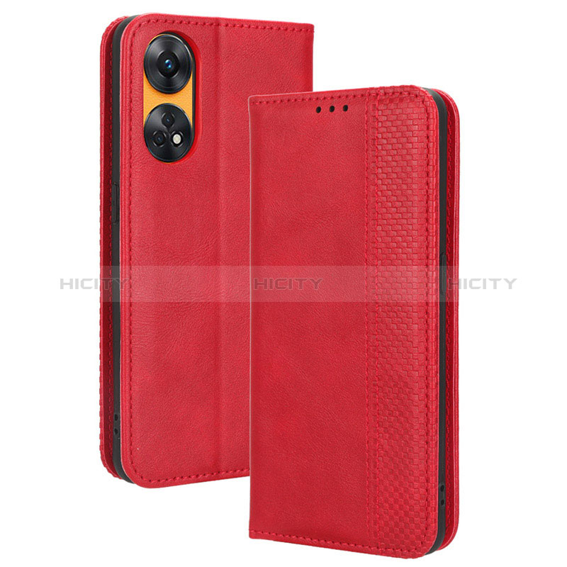 Coque Portefeuille Livre Cuir Etui Clapet BY4 pour Oppo Reno8 T 4G Plus