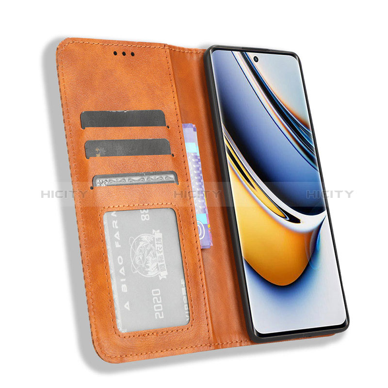 Coque Portefeuille Livre Cuir Etui Clapet BY4 pour Realme 11 Pro 5G Plus